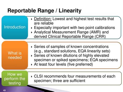 reportable range vs linearity|reportable range definition.